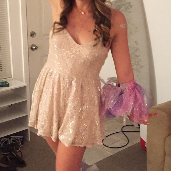 Pink and Silver Glam Party Dress - Picture 7 of 7